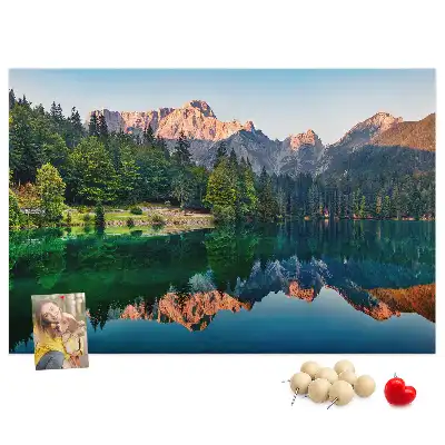 Lake landscape cork memo board