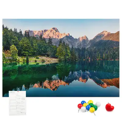 Lake landscape cork memo board