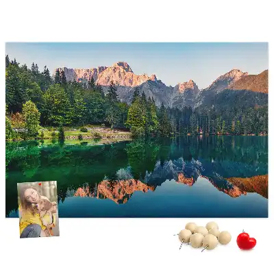 Lake landscape cork memo board