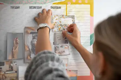 Printed Cork Board Weekly Planner