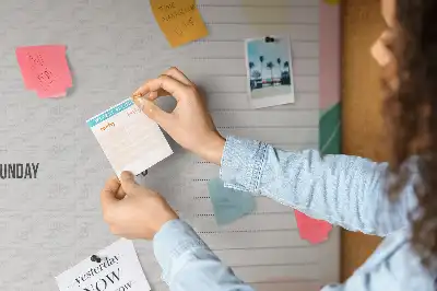 Printed Cork Board Weekly Planner