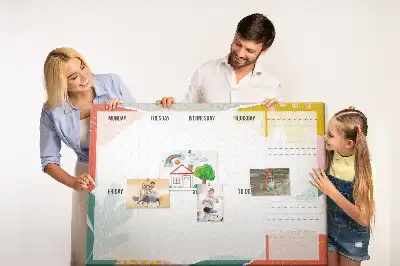 Printed Cork Board Weekly Planner