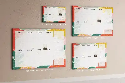 Printed Cork Board Weekly Planner