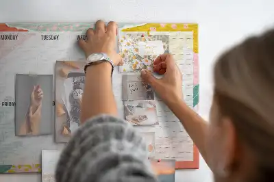 Printed Cork Board Weekly Planner