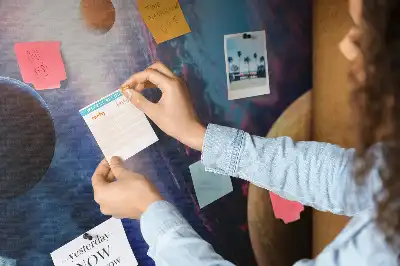 Printed Cork Memo Board in Great Galaxy Design