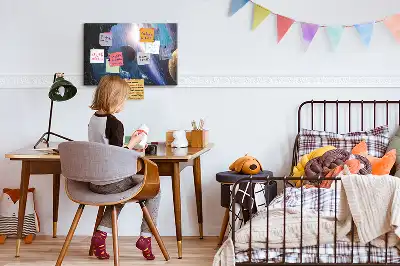 Printed Cork Memo Board in Great Galaxy Design