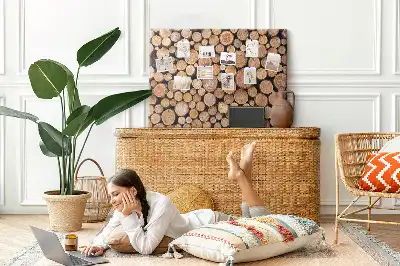 Cork memo board Tree rings