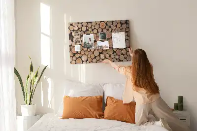 Cork memo board Tree rings