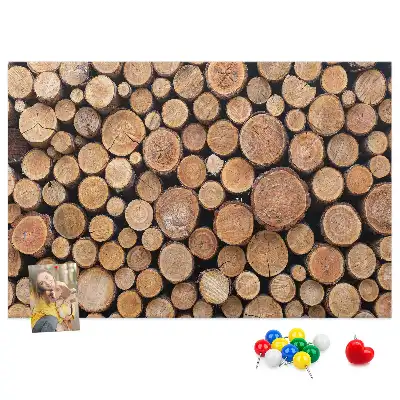 Cork memo board Tree rings