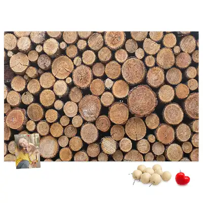 Cork memo board Tree rings
