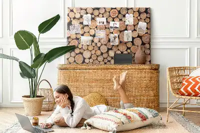 Cork memo board Tree rings