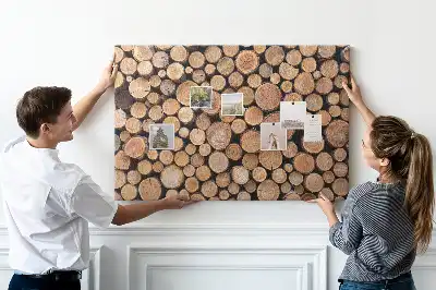 Cork memo board Tree rings