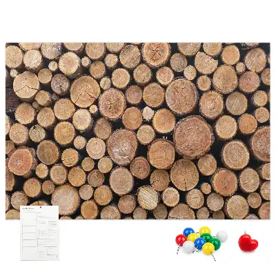 Cork memo board Tree rings