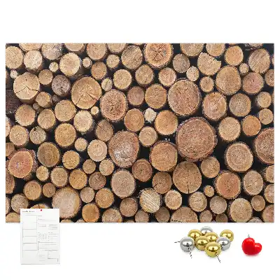 Cork memo board Tree rings