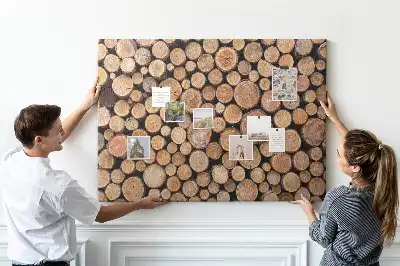 Cork memo board Tree rings