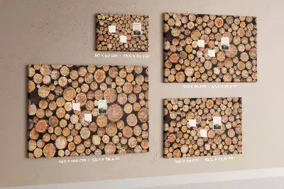 Cork memo board Tree rings