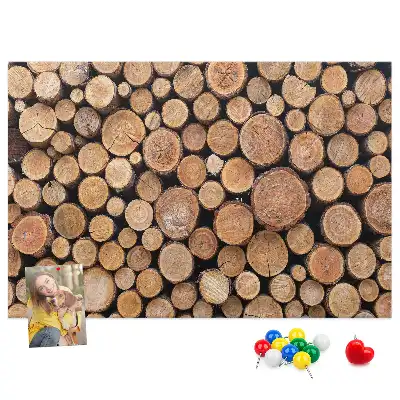 Cork memo board Tree rings