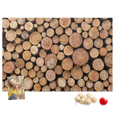 Cork memo board Tree rings