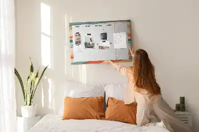 Retro Printed Cork Weekly Planner Board