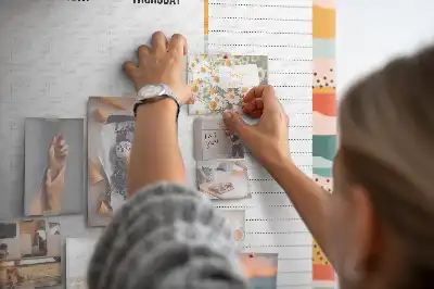 Retro Printed Cork Weekly Planner Board