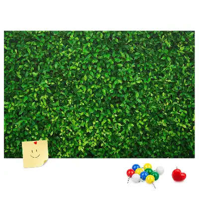 Hedge Leaves Printed Cork Memo Board