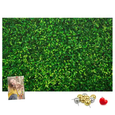 Hedge Leaves Printed Cork Memo Board