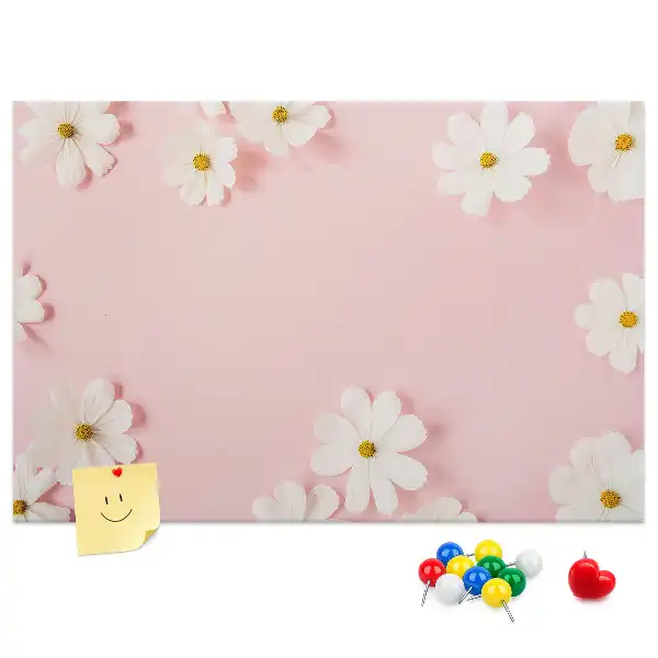 Daisy Flowers Cork Memo Board