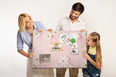 Daisy Flowers Cork Memo Board