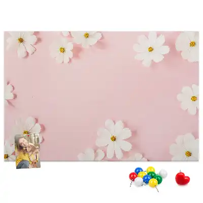 Daisy Flowers Cork Memo Board