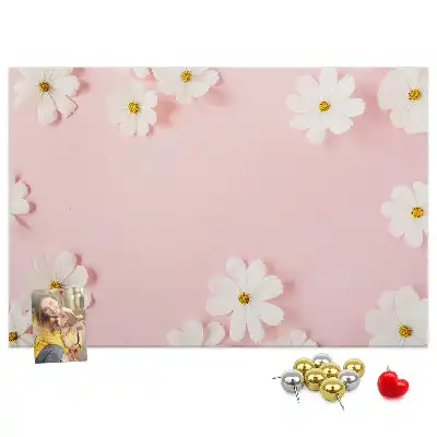 Daisy Flowers Cork Memo Board
