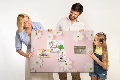 Daisy Flowers Cork Memo Board