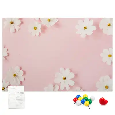 Daisy Flowers Cork Memo Board
