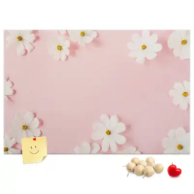 Daisy Flowers Cork Memo Board