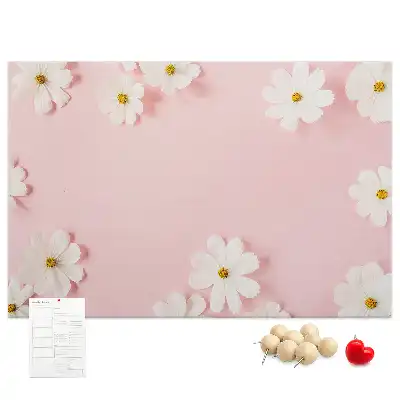 Daisy Flowers Cork Memo Board