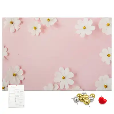 Daisy Flowers Cork Memo Board