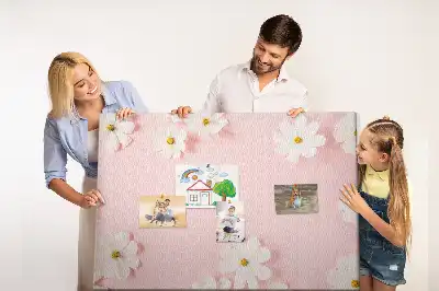 Daisy Flowers Cork Memo Board