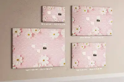 Daisy Flowers Cork Memo Board