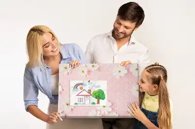 Daisy Flowers Cork Memo Board