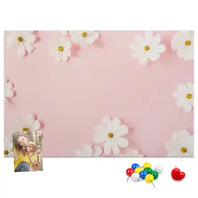 Daisy Flowers Cork Memo Board