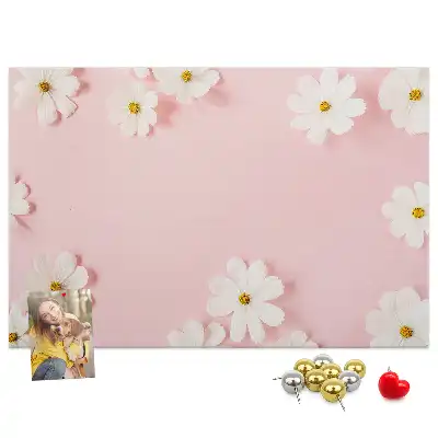 Daisy Flowers Cork Memo Board