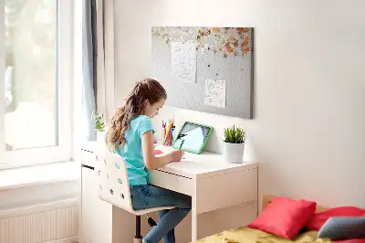 Star shaped printed cork board