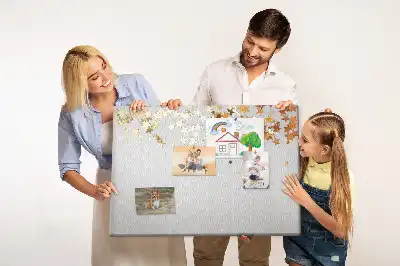 Star shaped printed cork board