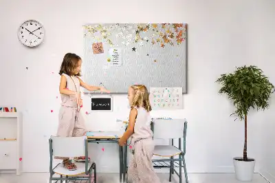 Star shaped printed cork board