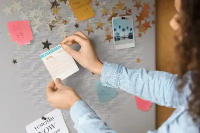 Star shaped printed cork board