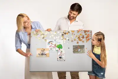 Star shaped printed cork board