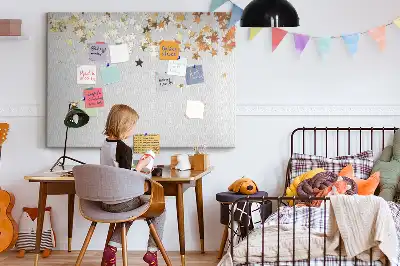 Star shaped printed cork board