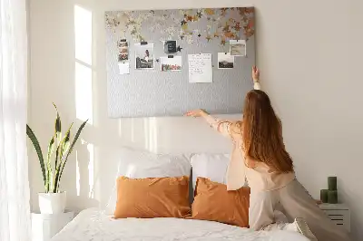 Star shaped printed cork board