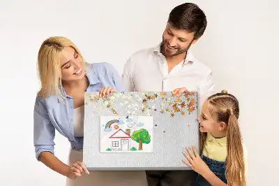 Star shaped printed cork board