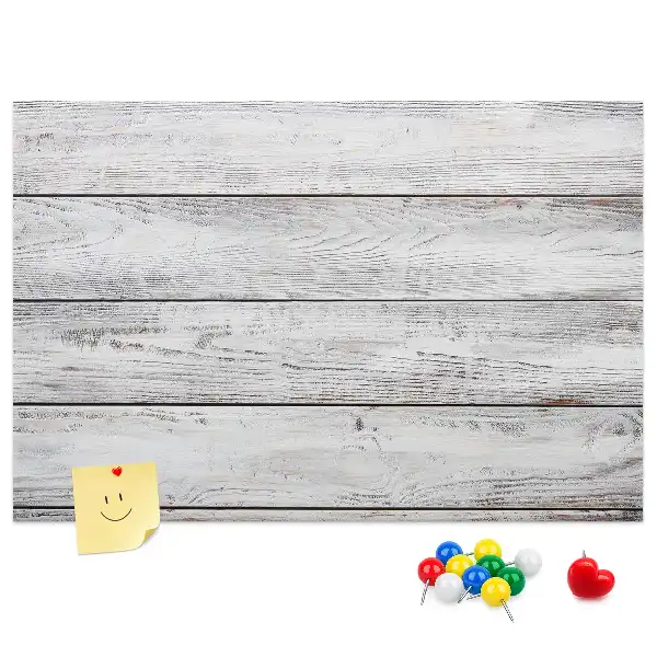 Printed Cork Memo Board with Painted Finish