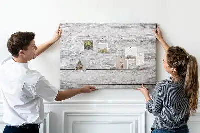 Printed Cork Memo Board with Painted Finish